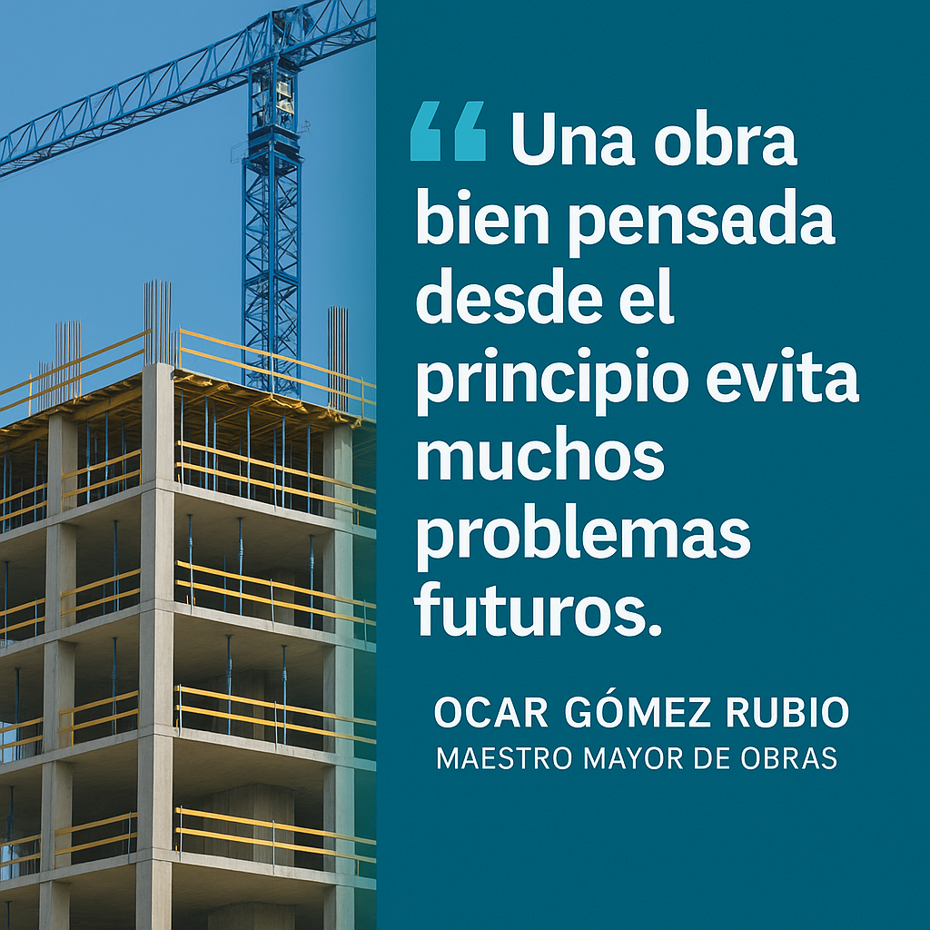 ENTREVUSTA AL MESTRO MAYOR DE OBRAS OSCAR GOMEZ RUBIO